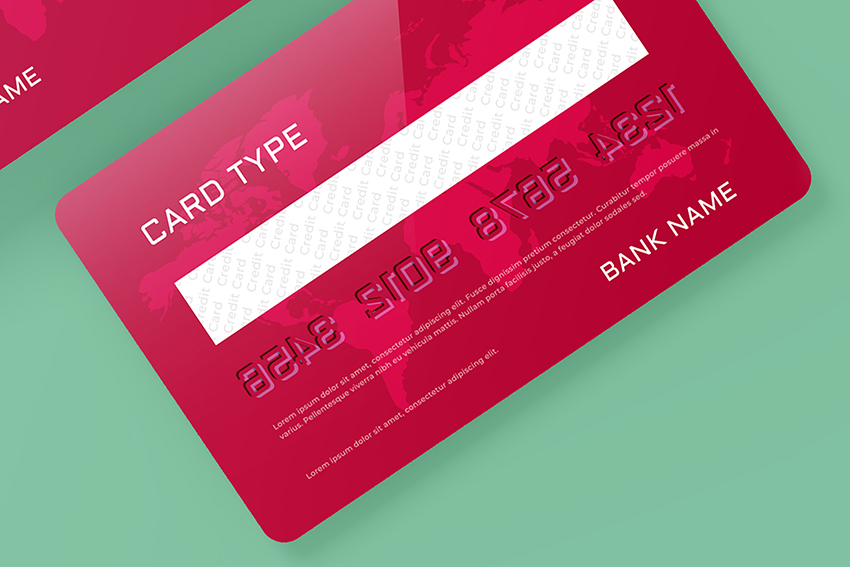 موکاپ کارت اعتباری لایه باز