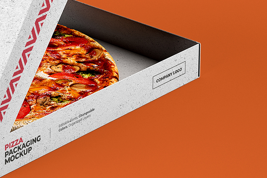 موکاپ جعبه پیتزا لایه باز