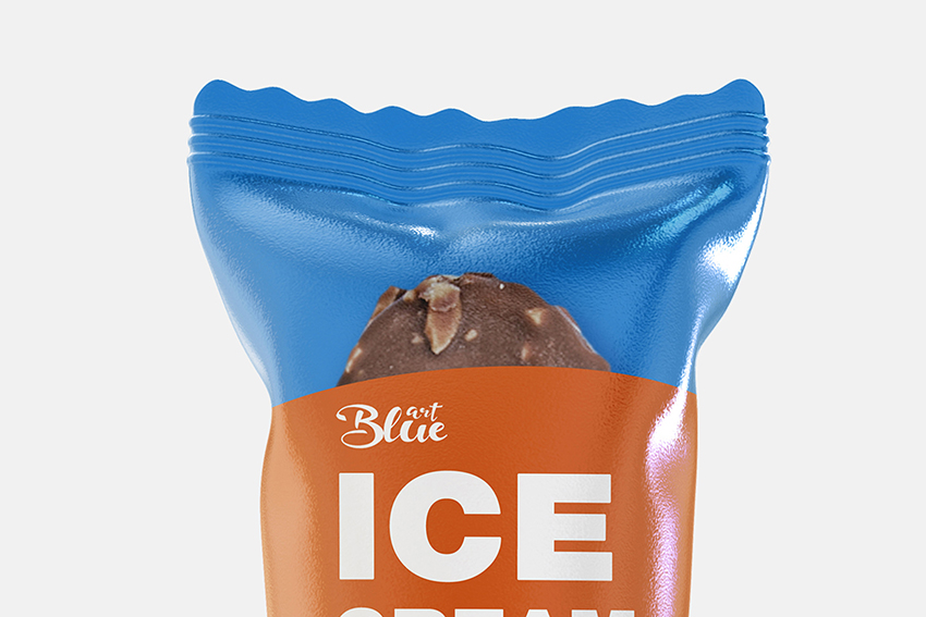موکاپ بسته بندی بستنی لایه باز