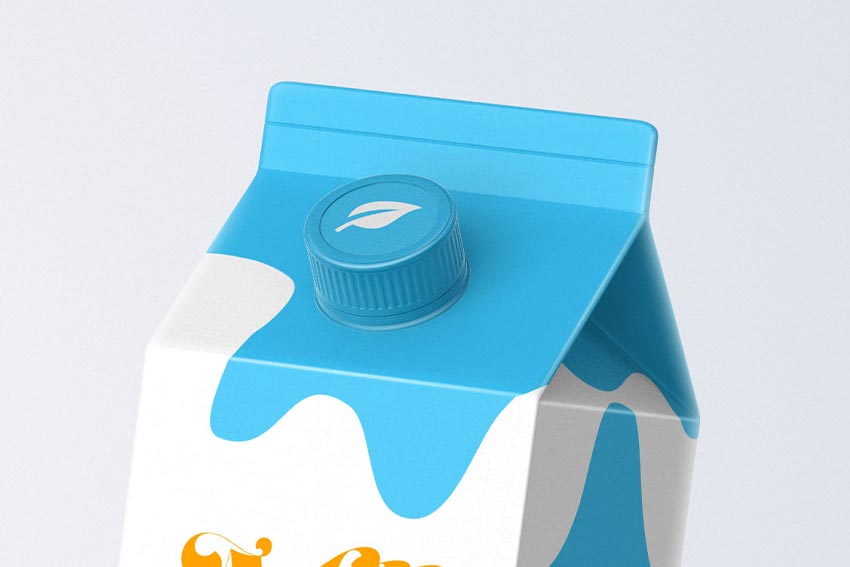 موکاپ بسته بندی شیر لایه باز