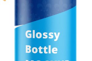 موکاپ رایگان بطری پلاستیکی (براق) لایه باز
