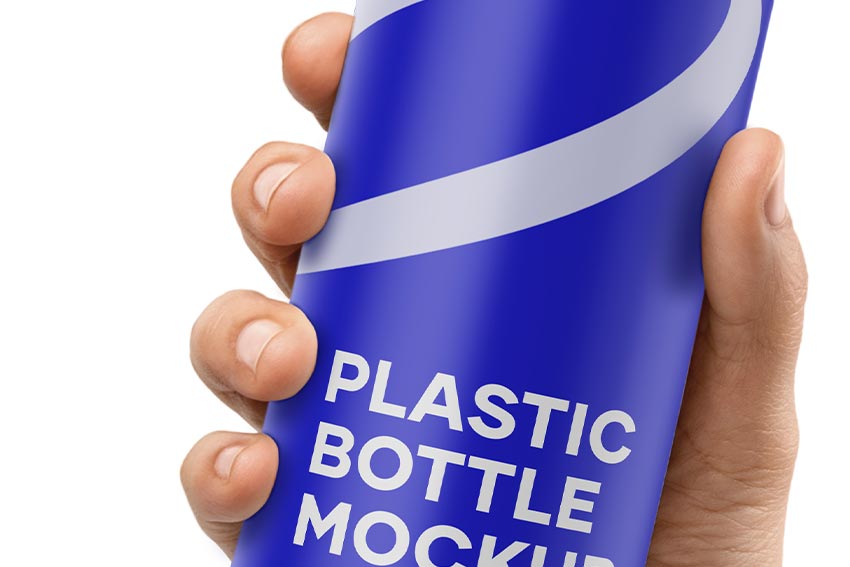 موکاپ رایگان بطری پلاستکی لایه باز