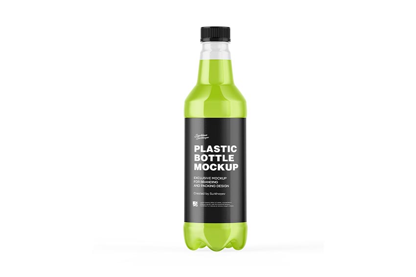 موکاپ رایگان بطری پلاستیکی