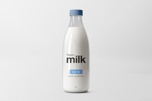 موکاپ بطری شیر (شیشه ای)