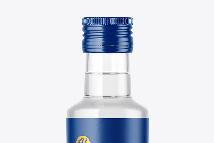 موکاپ بطری آب (شفاف) لایه باز