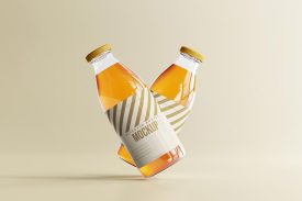 موکاپ بطری آبمیوه (۱۰ عدد)