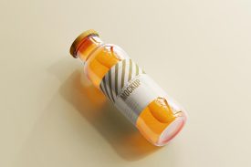 موکاپ بطری آبمیوه (۱۰ عدد) لایه باز