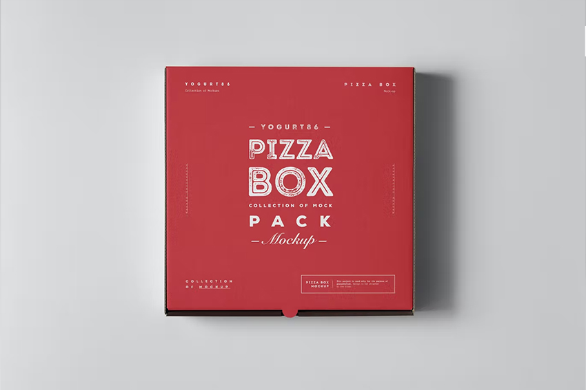 موکاپ جعبه پیتزا ( ۳ عدد – ۰۲) لایه باز