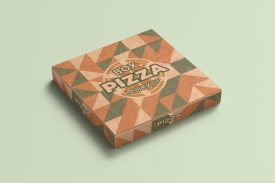 موکاپ جعبه پیتزا (۵عدد) لایه باز