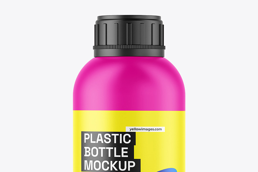 موکاپ بطری پلاستیکی مواد شوینده لایه باز