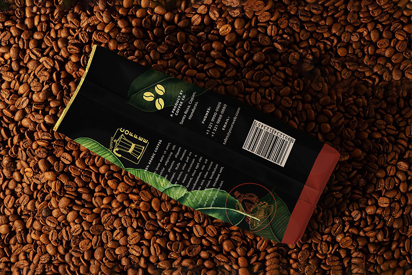 موکاپ پاکت قهوه (۳عدد_۰۲) لایه باز