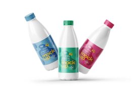 موکاپ بطری شیر (4عدد)