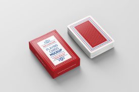موکاپ کارت بازی (۸عدد)