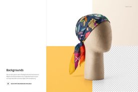 موکاپ روسری (۳عدد) لایه باز