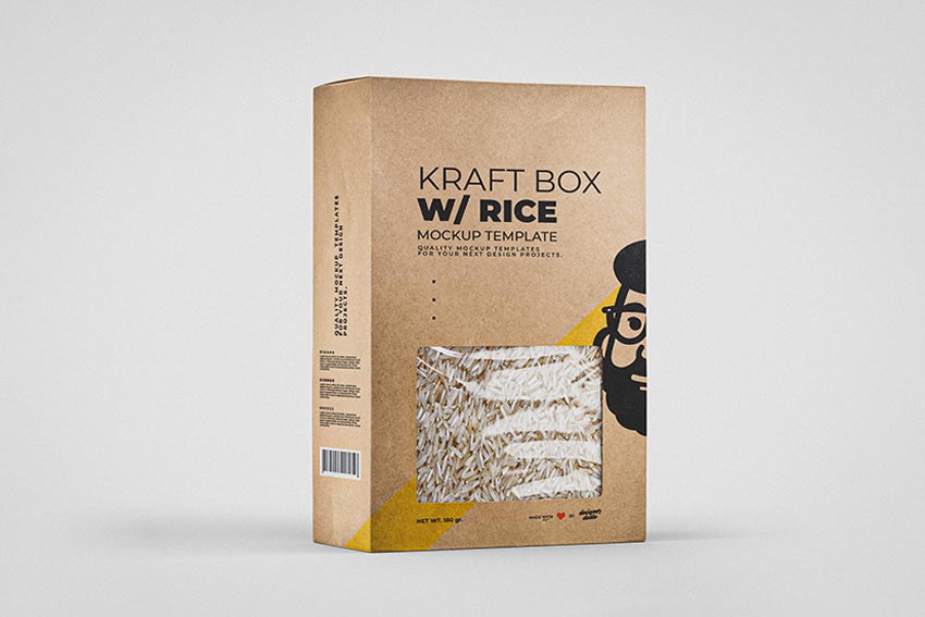 موکاپ کیسه برنج لایه باز