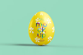 موکاپ تخم مرغ رنگی (۳عدد) لایه باز
