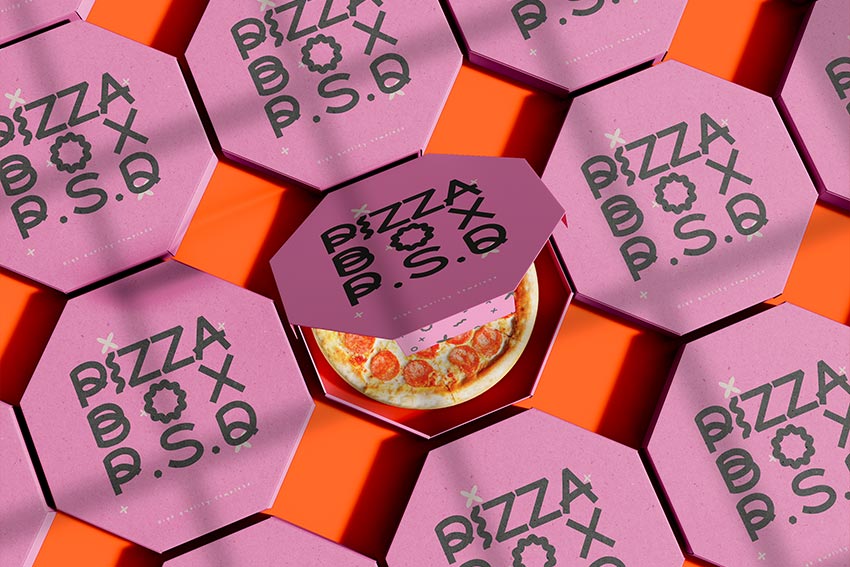 موکاپ جعبه پیتزا (6 فایل)